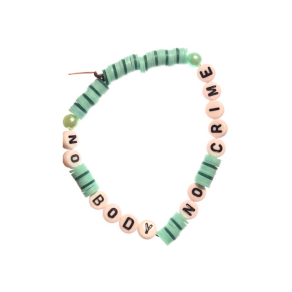 no body no crime ~ taylor swift handmade bracelet